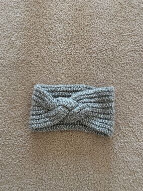 Knot Knit Headband - Gray